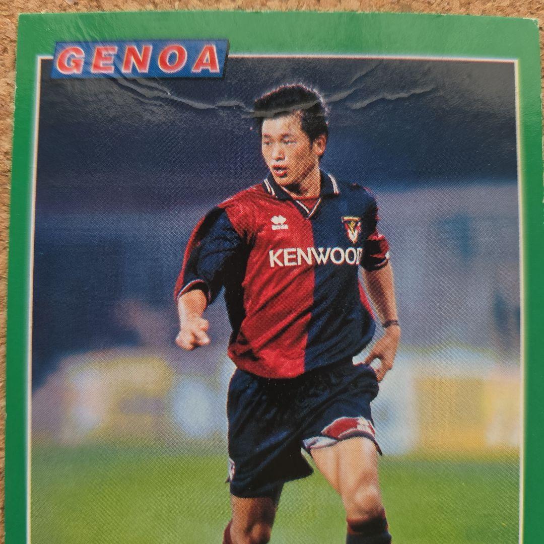 Kazu Miura Genoa Panini Soccer Card — Japanese