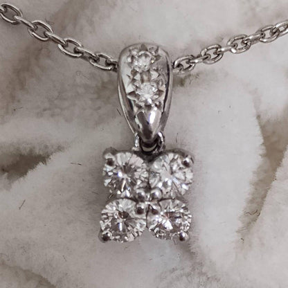 Takashi Platinum Diamond Necklace with 0.31 carat diamond on a 41.5 cm platinum chain