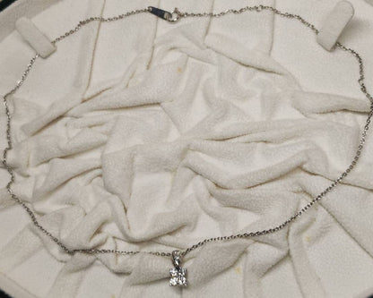Takashi Platinum Diamond Necklace with 0.31 carat diamond on a 41.5 cm platinum chain