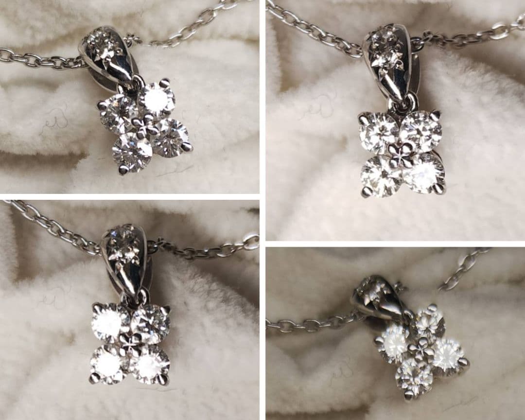 Takashi Platinum Diamond Necklace with 0.31 carat diamond on a 41.5 cm platinum chain
