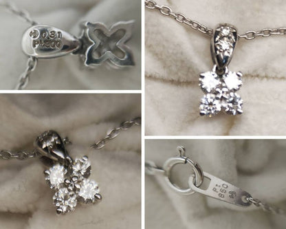 Takashi Platinum Diamond Necklace with 0.31 carat diamond on a 41.5 cm platinum chain