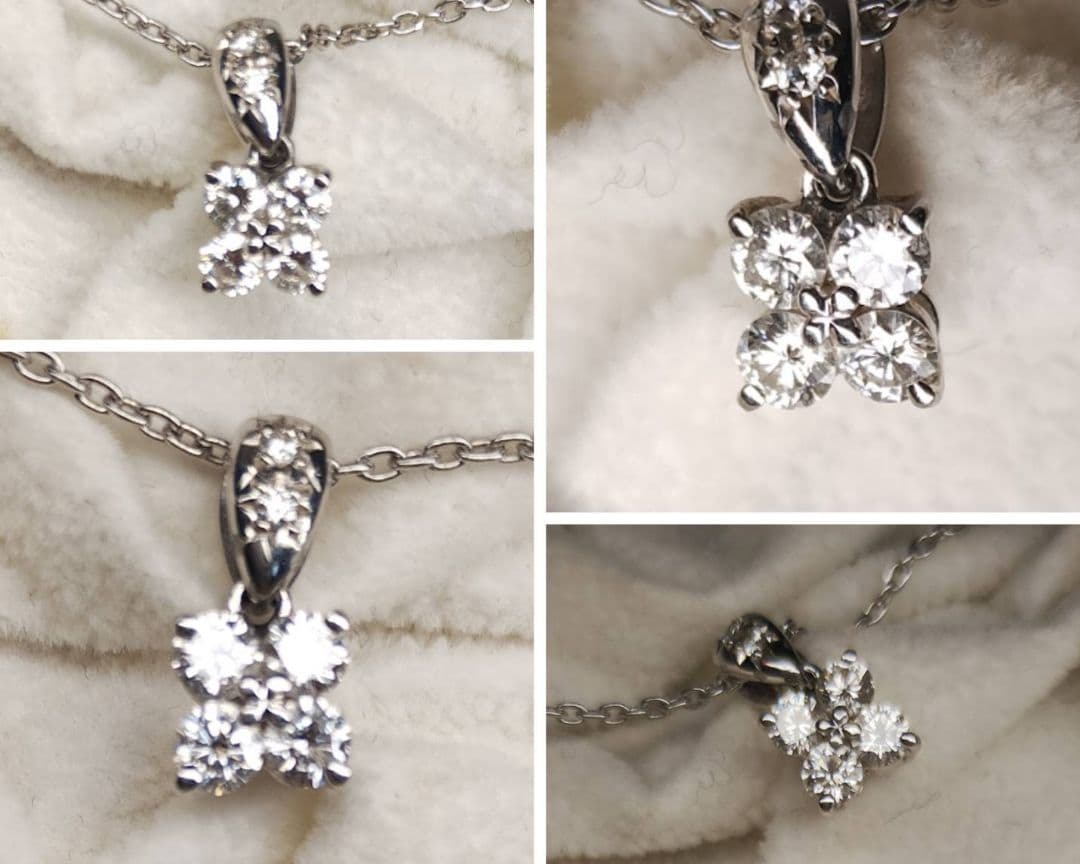 Takashi Platinum Diamond Necklace with 0.31 carat diamond on a 41.5 cm platinum chain