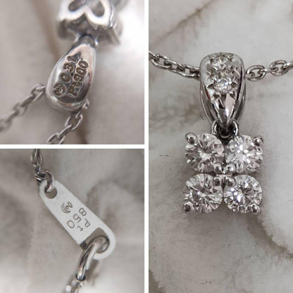 Takashi Platinum Diamond Necklace with 0.31 carat diamond on a 41.5 cm platinum chain