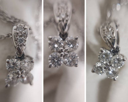 Takashi Platinum Diamond Necklace with 0.31 carat diamond on a 41.5 cm platinum chain