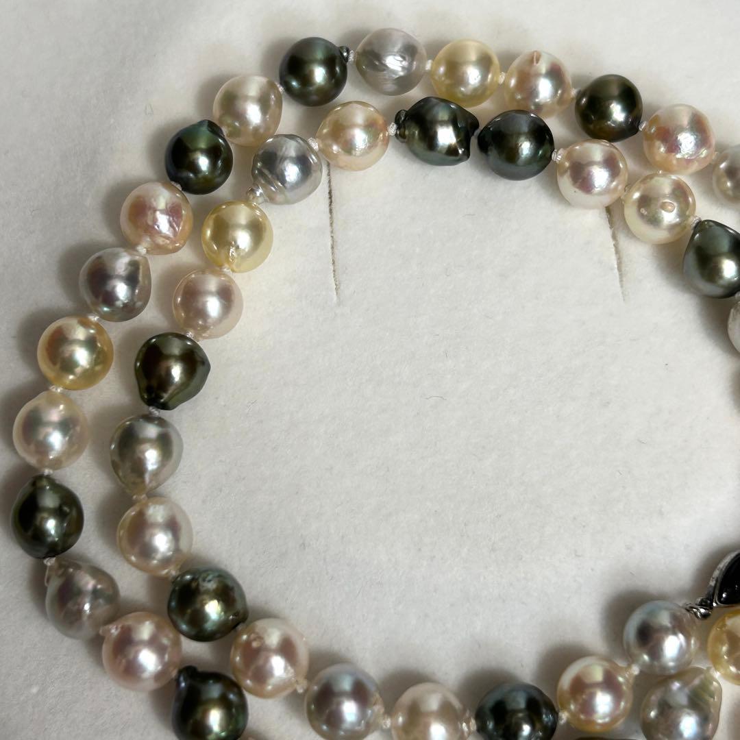 Akoya pearl necklace featuring round 7.0-7.5mm pearls on a 50.5cm strand