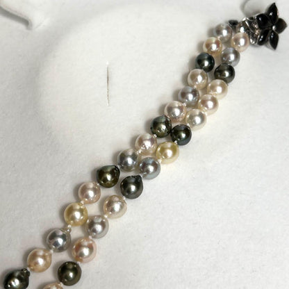 Akoya pearl necklace featuring round 7.0-7.5mm pearls on a 50.5cm strand