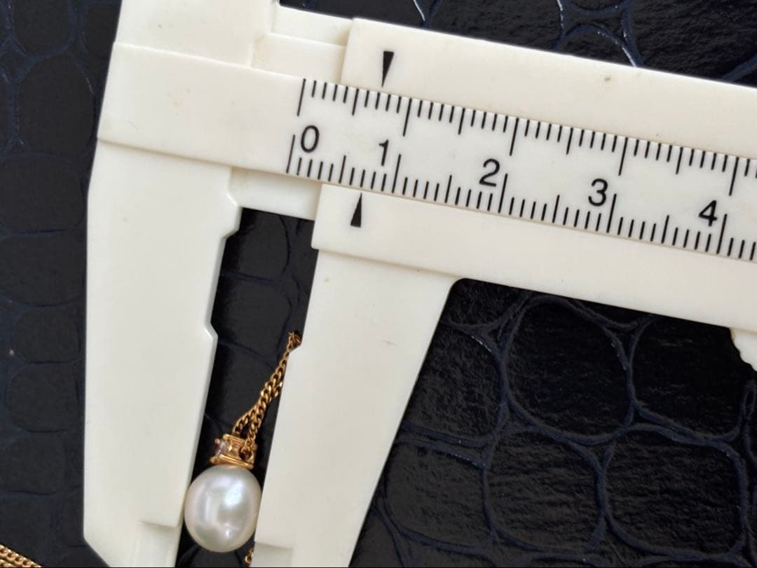 Tasaki People K18 diamond pearl necklace with 0.04 model number and 40 cm chain length