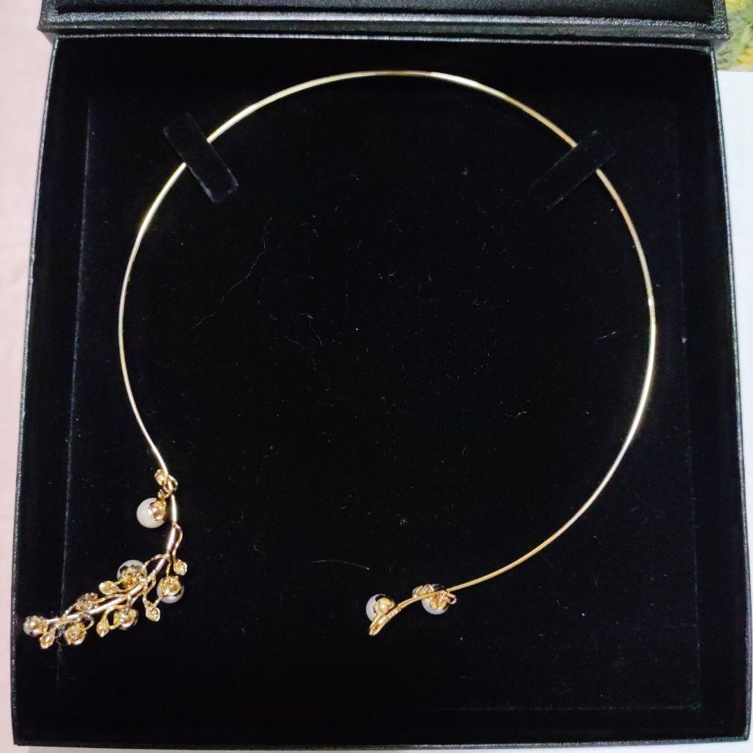 gstv SV Akoya Pearl choker-type necklace 42 cm length with white pearls on a silver chain