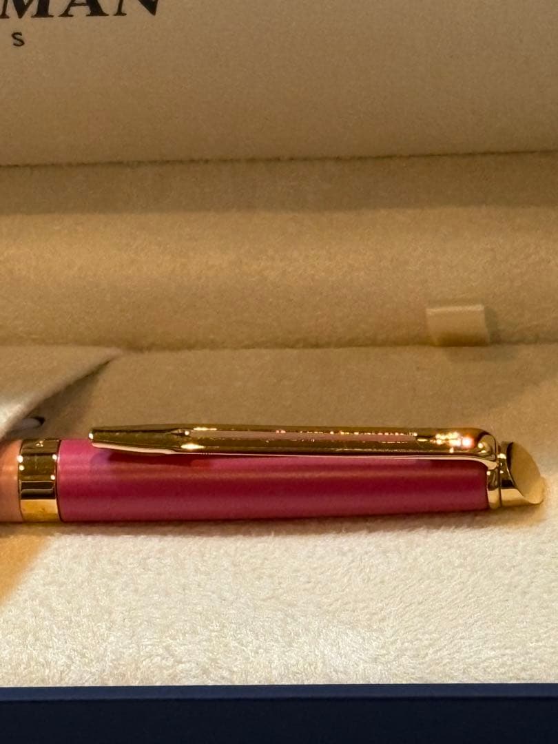 Unused Waterman ballpoint pen Model WATERMAN with sleek black and silver design