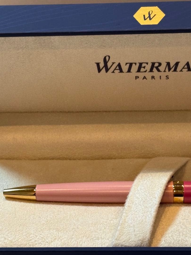 Unused Waterman ballpoint pen Model WATERMAN with sleek black and silver design