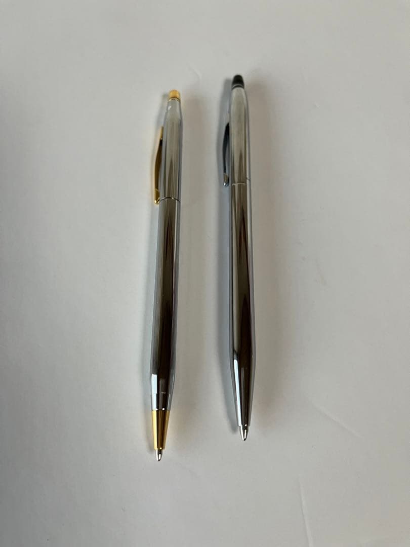 Set of 2 used Cross ballpoint pens without box, shown for home use