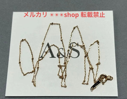 Agat K10 cut parts necklace chain 45 cm in length with sales certificate