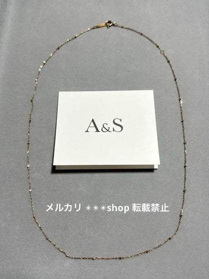 Agat K10 cut parts necklace chain 45 cm in length with sales certificate