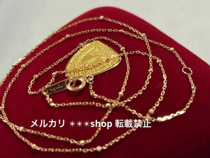Agat K10 cut parts necklace chain 45 cm in length with sales certificate