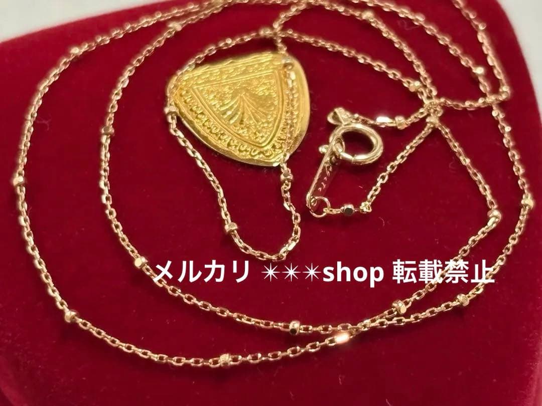 Agat K10 cut parts necklace chain 45 cm in length with sales certificate