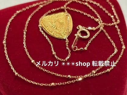 Agat K10 cut parts necklace chain 45 cm in length with sales certificate