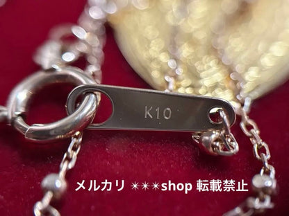 Agat K10 cut parts necklace chain 45 cm in length with sales certificate