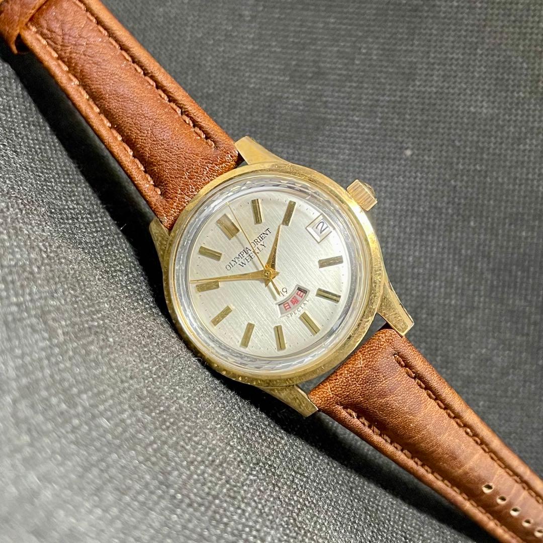 ORIENT オリエント ウイークリースペシャル 19石手巻き Manual Men's Watch — Japanese