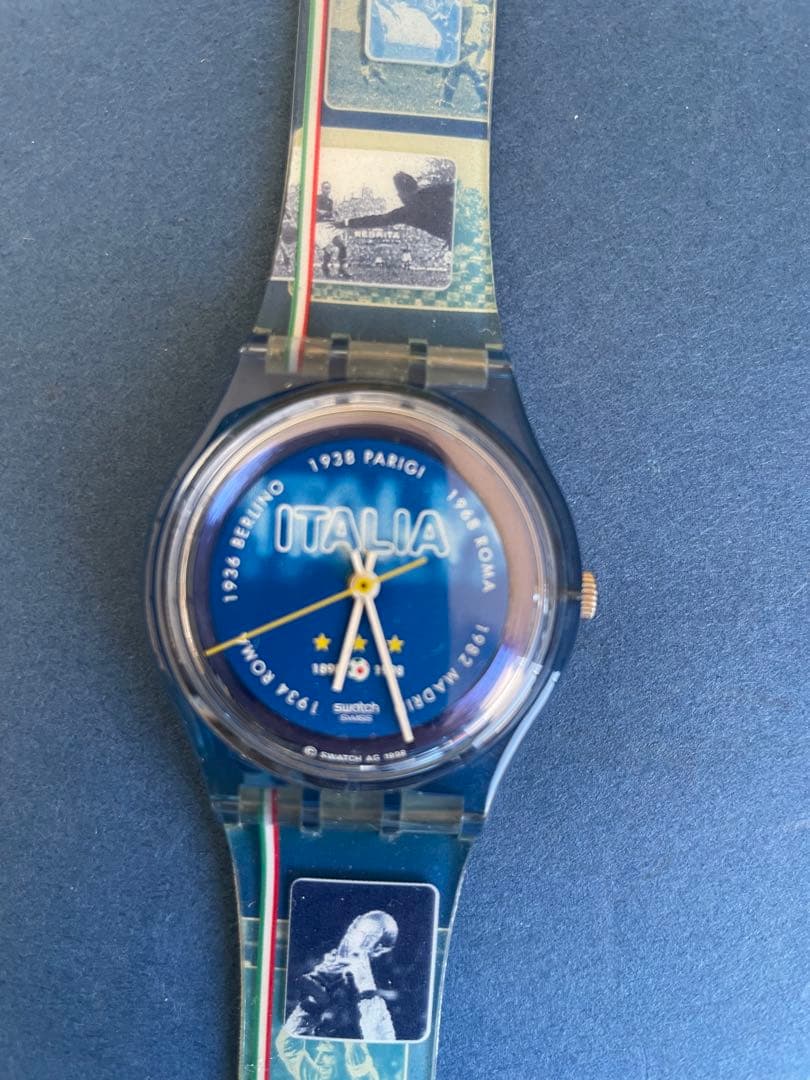 swatch スウォッチ腕時計 イタリアサッカー100周年記念モデル Quartz Men's — Japanese