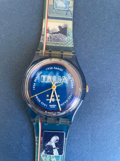 swatch スウォッチ腕時計 イタリアサッカー100周年記念モデル Quartz Men's — Japanese