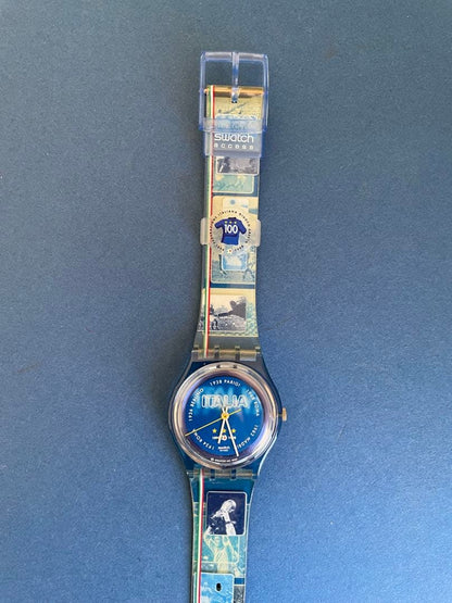 swatch スウォッチ腕時計 イタリアサッカー100周年記念モデル Quartz Men's — Japanese