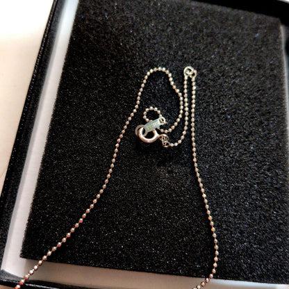 Tasaki pearl necklace with 12 pearls on a 40cm silver 925 ball chain