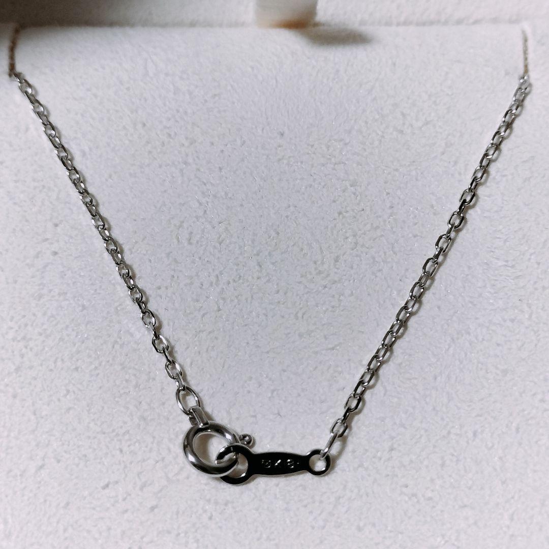 Mikimoto diamond and Akoya pearl necklace in white gold with 7.5mm pearls and clasp marked K18