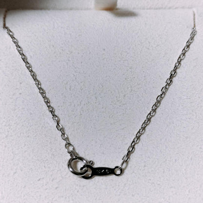 Mikimoto diamond and Akoya pearl necklace in white gold with 7.5mm pearls and clasp marked K18