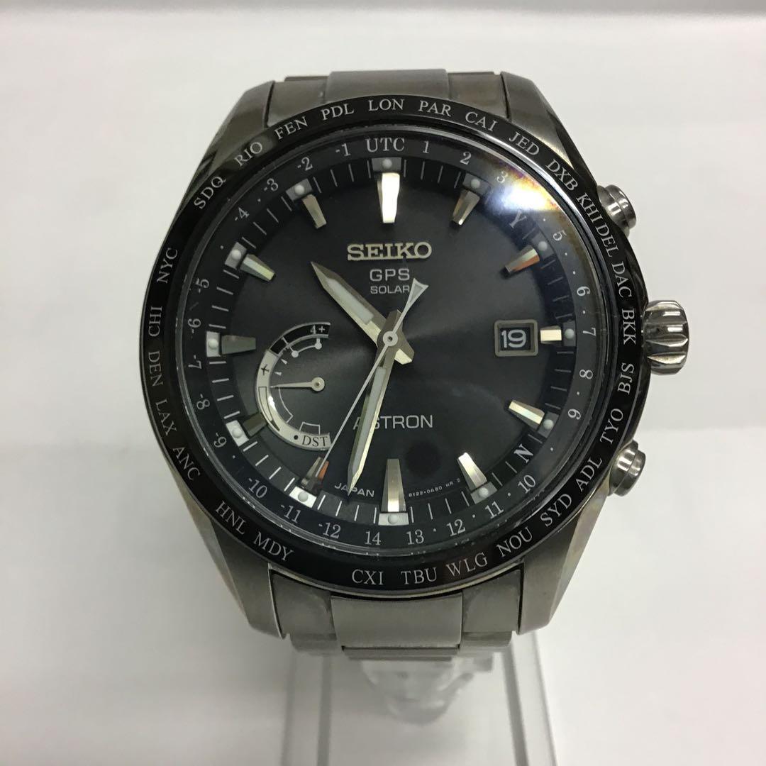 SEIKO Astron GPS Solar Titanium Men's Watch — Japanese