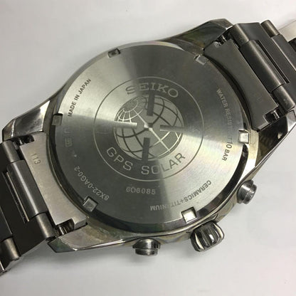 SEIKO Astron GPS Solar Titanium Men's Watch — Japanese
