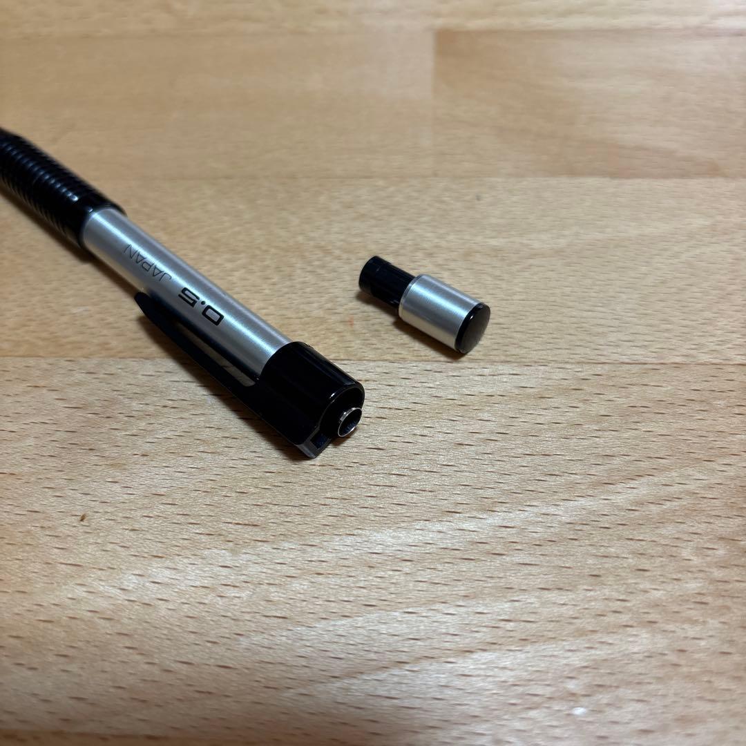 PILOT mechanical pencil 0.5mm silver and black with metal and plastic body