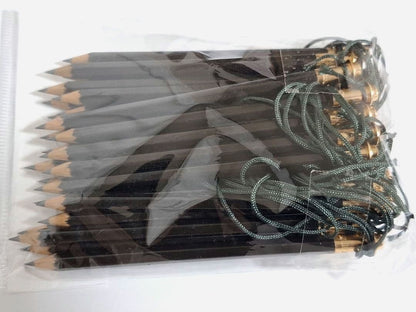 Retro Antique Mini Pencil set with 130 pieces including PILOT matte silver and PUBLICA pencils plus unbranded gold and black pencils