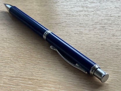 Blue Capless Pilot mechanical pencil with 0.5mm lead and metal clip shown on white background