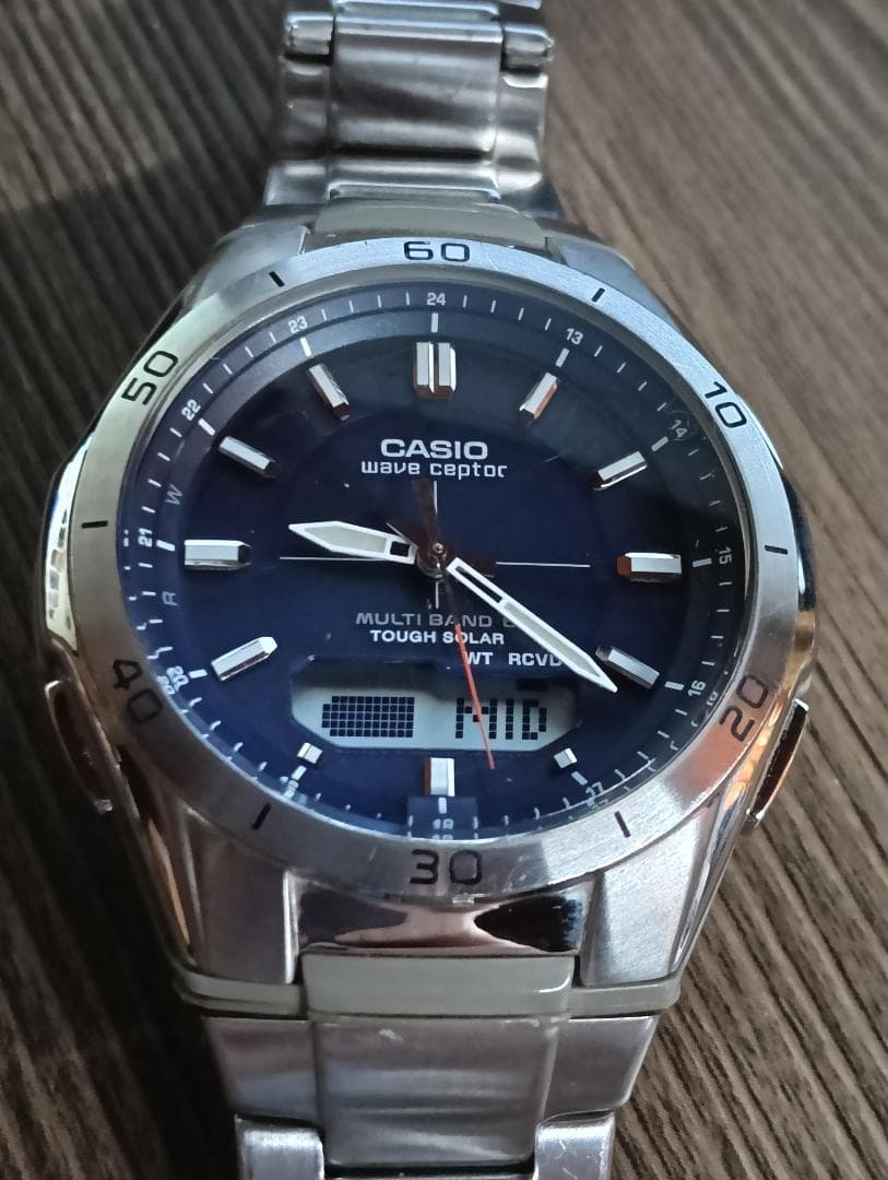 CASIO WVA-M640 Solar Men's Watch — Japanese
