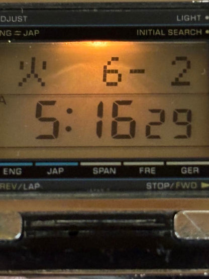 CASIO T-2000 Digital Men's Watch — Japanese