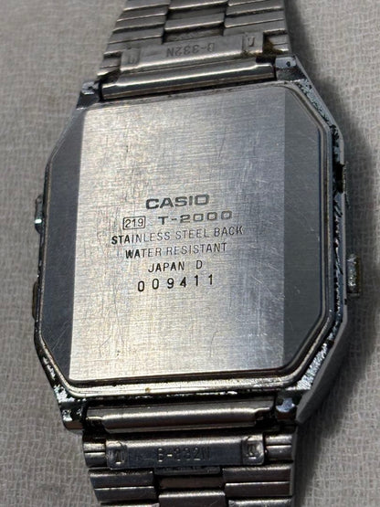 CASIO T-2000 Digital Men's Watch — Japanese