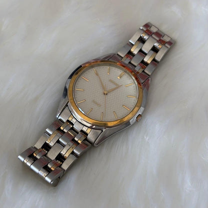 SEIKO DOLCE Gold Combo Quartz Men's Watch — Japanese