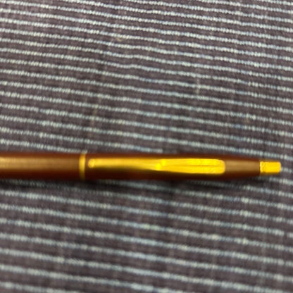 Cross ballpoint pen in wine red with gold accents showing scratches as per condition