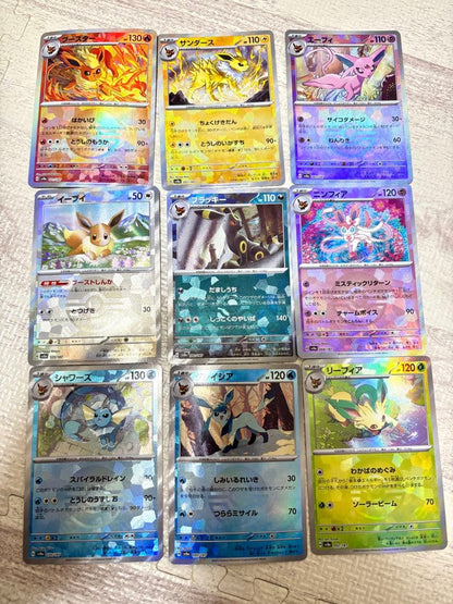 Pokemon Pokémon Tera Tackle Fest EX Eevee and Friends Monster Ball Mirror Complete 9 Car — Japanese