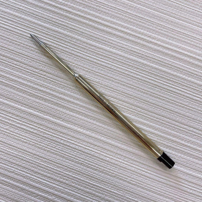Waterman Ballpoint Pen Black Gold 023 with sleek black and gold finish, 14 cm long and 1 cm diameter