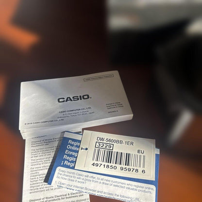 CASIO DW-5600BB-1ER Digital Men's Watch — Japanese