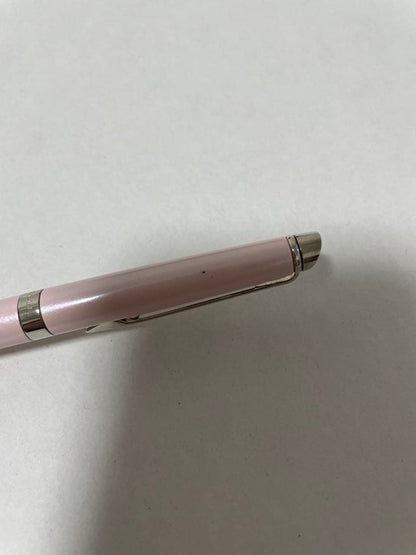Waterman ballpoint pen in black with silver clip showing minor scratches on the body
