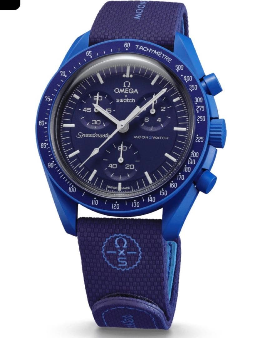 swatch Moon Swatch + Genuine Strap Quartz Men's — Japanese
