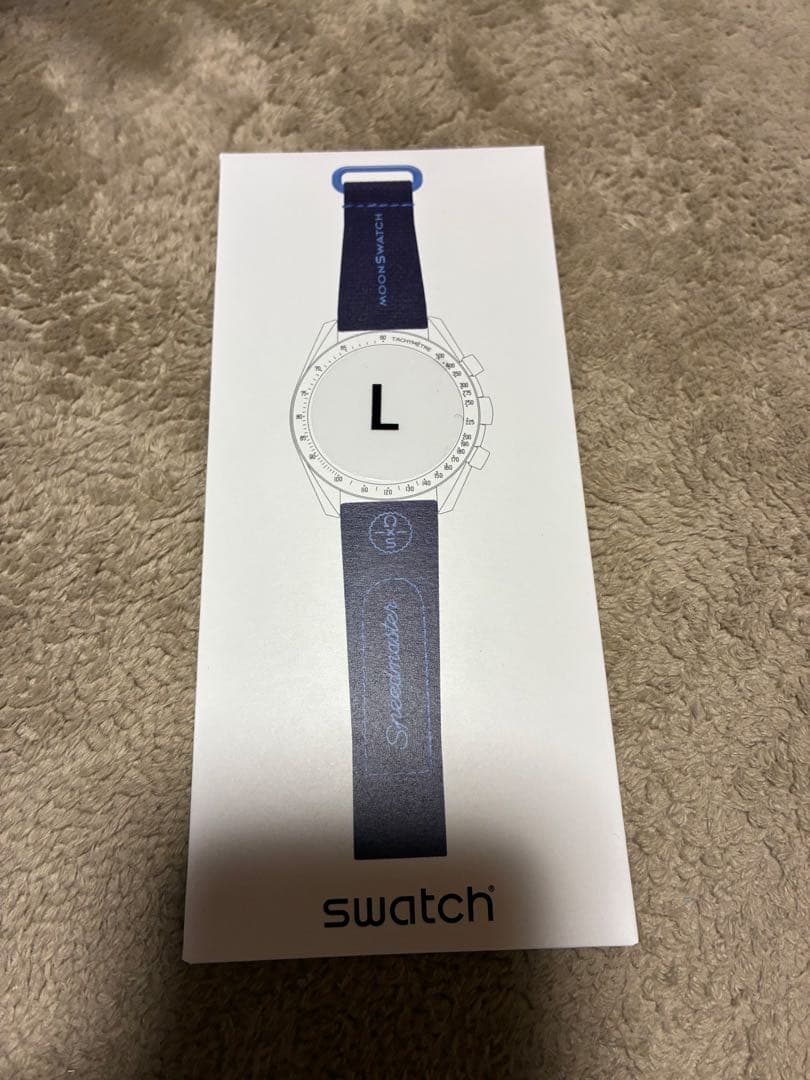 swatch Moon Swatch + Genuine Strap Quartz Men's — Japanese