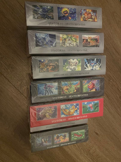 Pokemon New Sealed Pokémon Card Box Set of 7 Box — Japanese