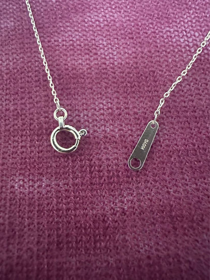 K10 Y-shaped necklace with detachable chain charm, 56 cm length, displayed on white background