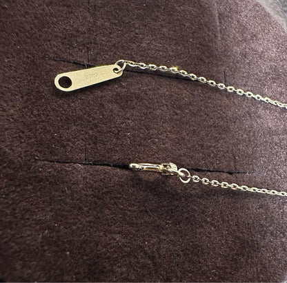 K10 Y-shaped necklace with detachable chain charm, 56 cm length, displayed on white background