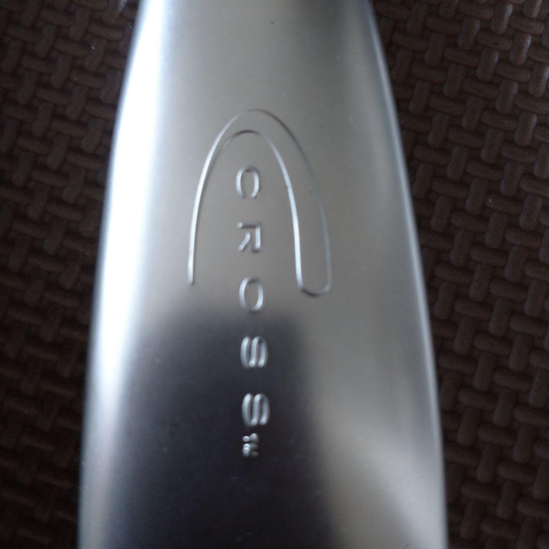 Blue Cross Morph ballpoint pen with NFL logo, metal case showing signs of age and wear