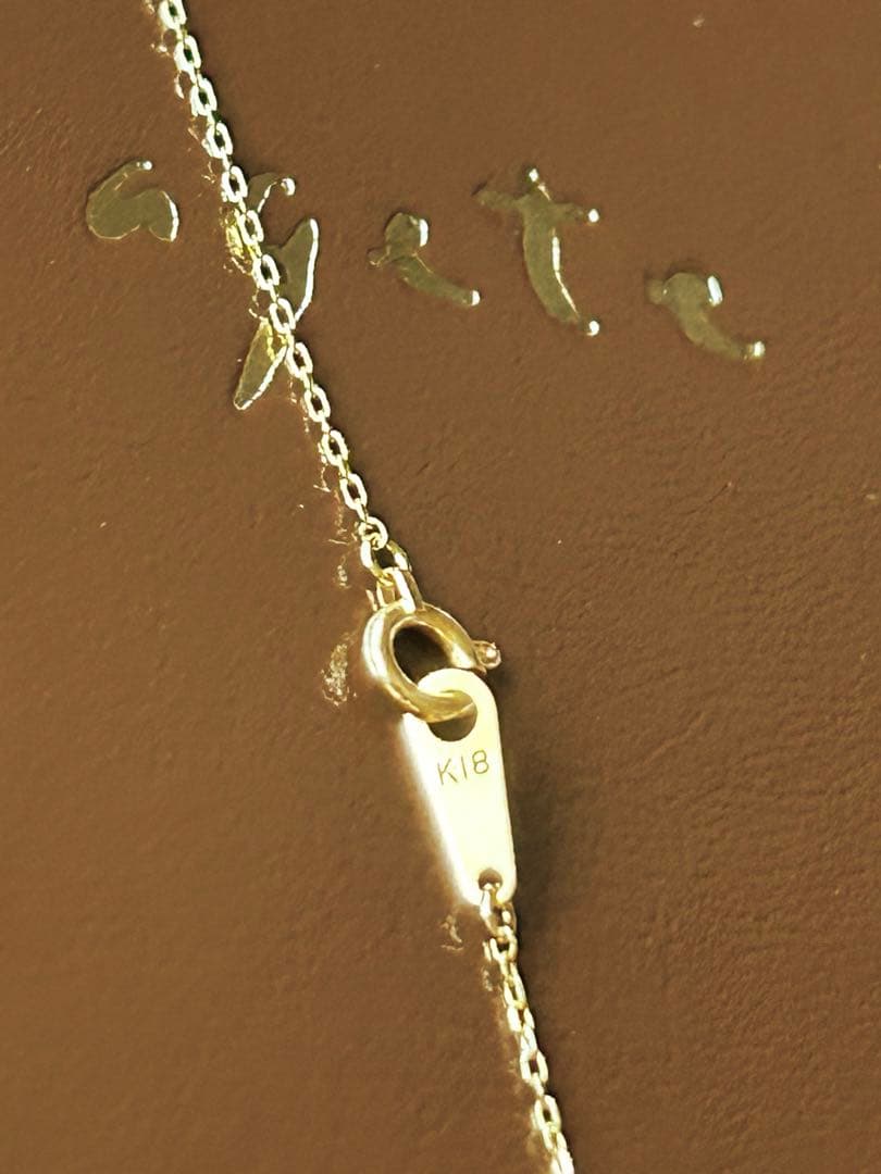 Agete 18k pink gold diamond heart necklace with 0.6 cm x 0.5 cm heart pendant on a 40 cm chain
