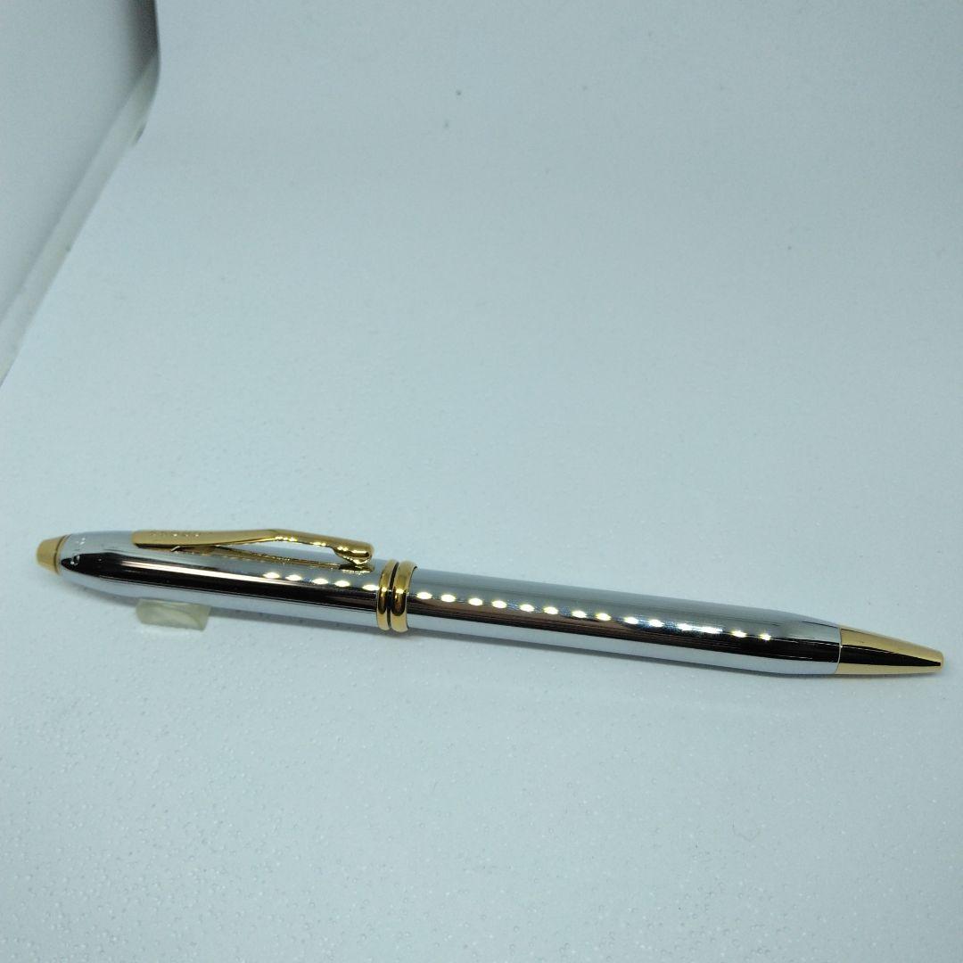 CROSS Tendown Medalist ball pen with silver and gold two-tone metal design and clip